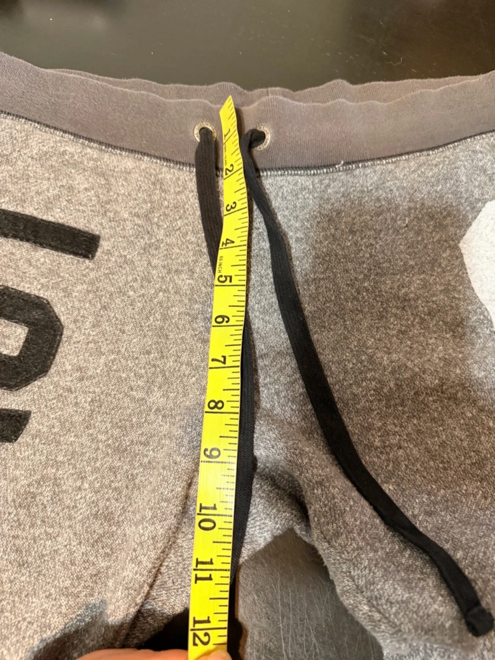 Victoria's Secret Grey and Black 'LOVE PINK' Jogger Pants with Number Detail - Picture 5 of 6